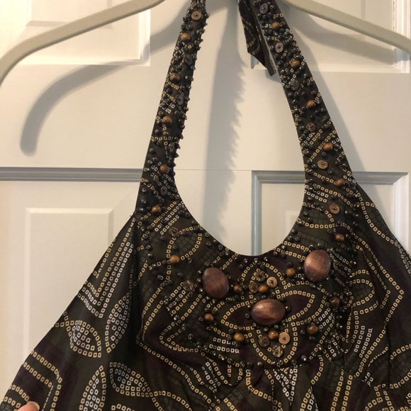 Halter top beaded cotton BCBG - Picture 4 of 4